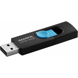 Stick memorie USB AData UV220, 64 GB, USB 2.0, Negru